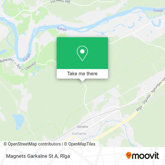 Magnets Garkalne St A map
