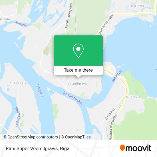 Rimi Super Vecmīlgrāvis map