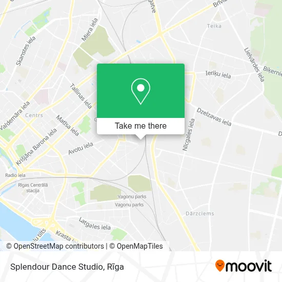 Splendour Dance Studio map