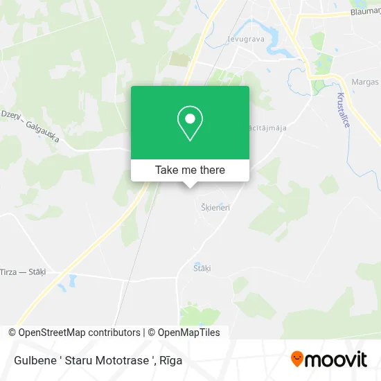 Gulbene ' Staru Mototrase ' map