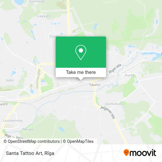 Santa Tattoo Art map