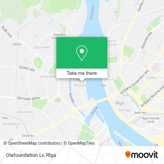 Olafoundation.Lv map