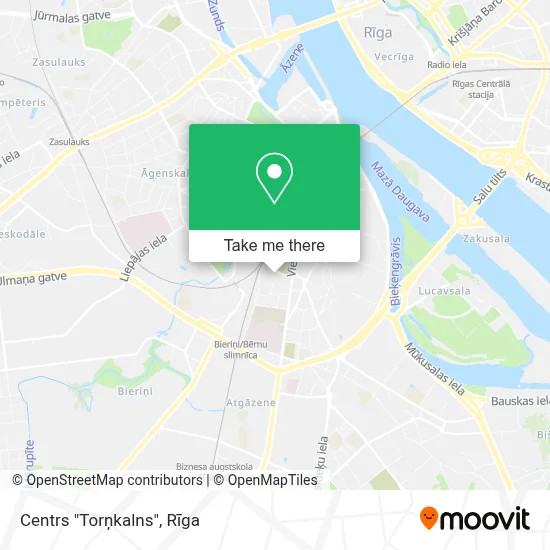 Centrs "Torņkalns" map