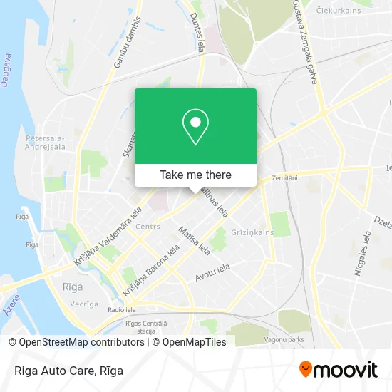 Riga Auto Care map