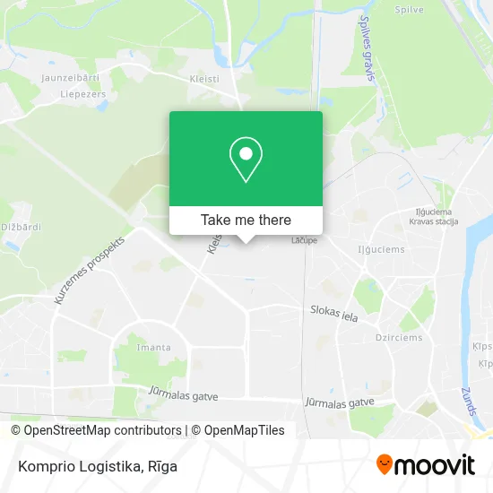 Komprio Logistika map