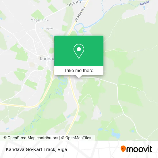Kandava Go-Kart Track map