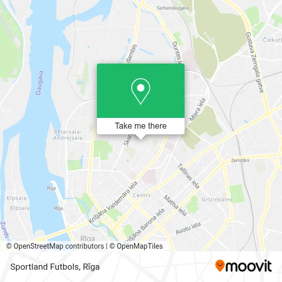Sportland Futbols map