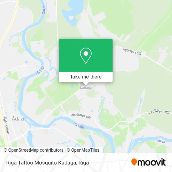 Riga Tattoo Mosquito Kadaga map