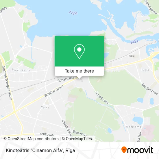 Kinoteātris "Cinamon Alfa" map