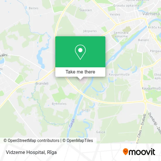 Vidzeme Hospital map
