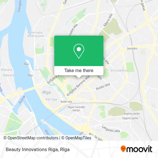 Beauty Innovations Riga map