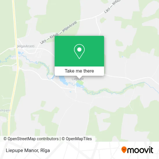 Liepupe Manor map