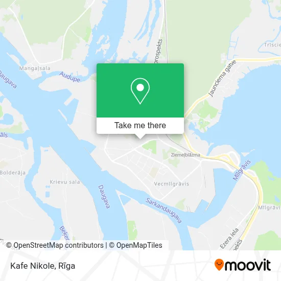 Kafe Nikole map