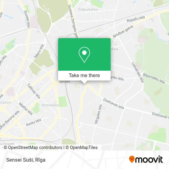 Sensei Suši map