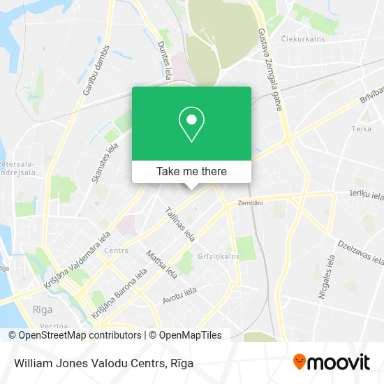 William Jones Valodu Centrs map