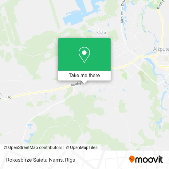 Rokasbirze Saieta Nams map