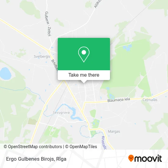 Ergo Gulbenes Birojs map