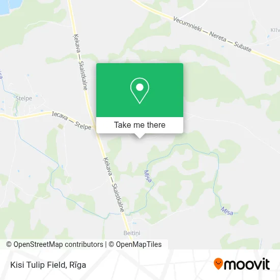 Kisi Tulip Field map