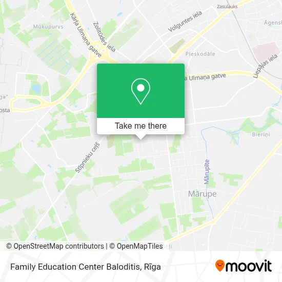 Family Education Center Baloditis map