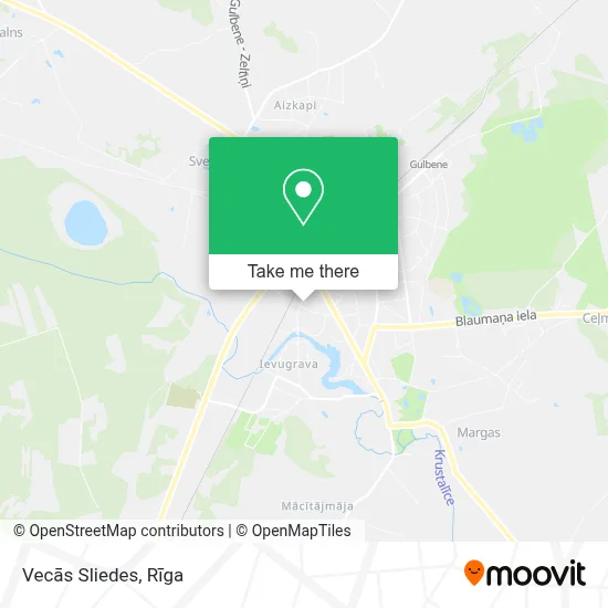 Vecās Sliedes map
