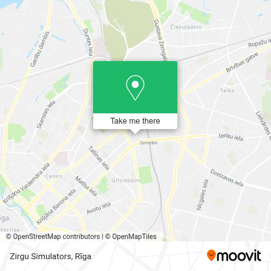 Zirgu Simulators map