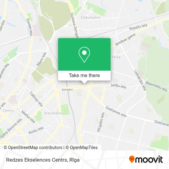 Redzes Ekselences Centrs map