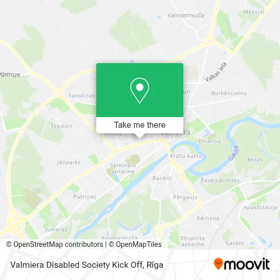 Valmiera Disabled Society Kick Off map