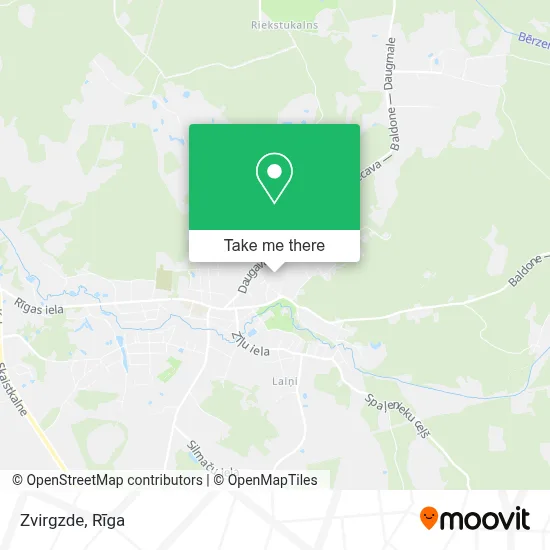 Zvirgzde map