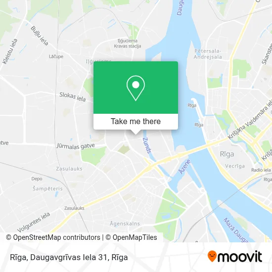 Rīga, Daugavgrīvas Iela 31 map