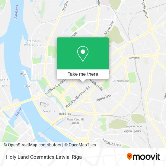 Holy Land Cosmetics Latvia map