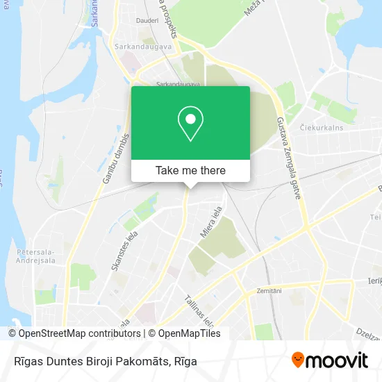 Rīgas Duntes Biroji Pakomāts map