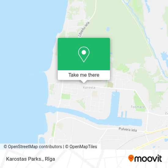 Karostas Parks. map