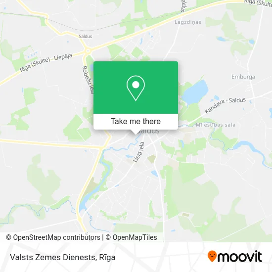 Valsts Zemes Dienests map