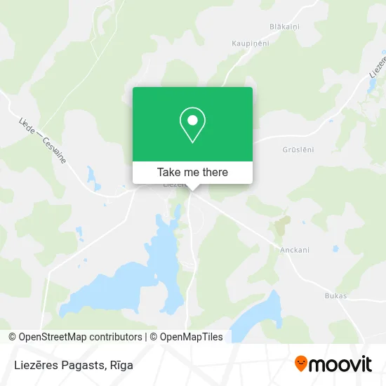 Liezēres Pagasts map