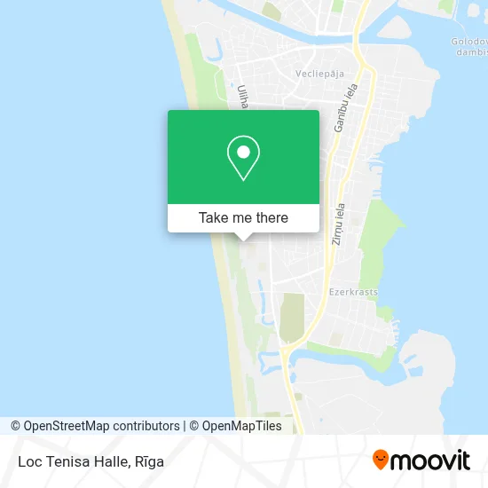 Loc Tenisa Halle map