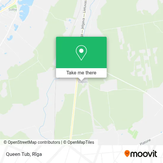 Queen Tub map
