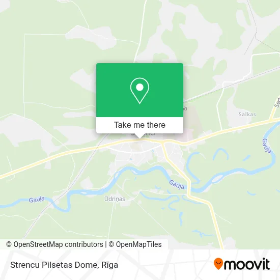 Strencu Pilsetas Dome map