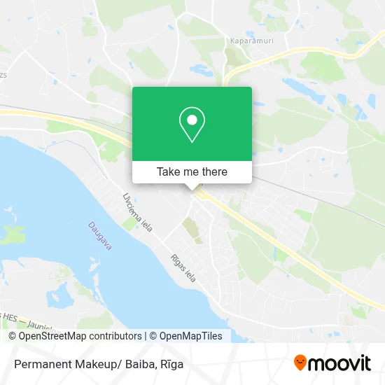 Permanent Makeup/ Baiba map