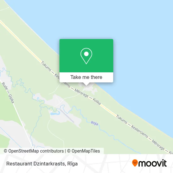 Restaurant Dzintarkrasts map