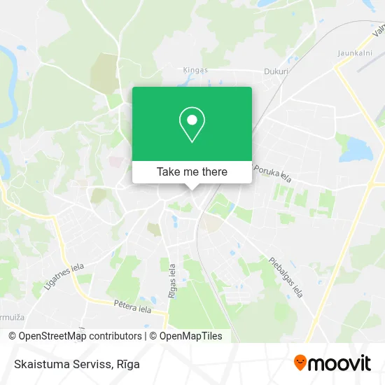 Skaistuma Serviss map
