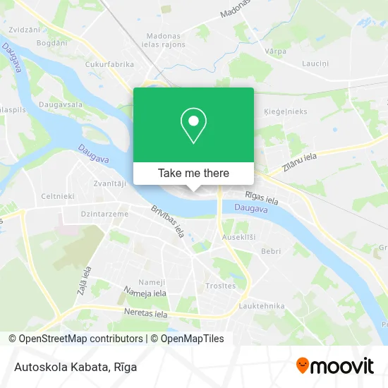 Autoskola Kabata map