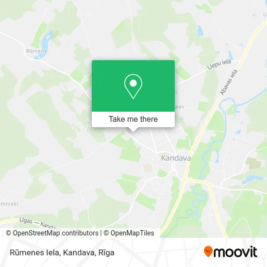 Rūmenes Iela, Kandava map