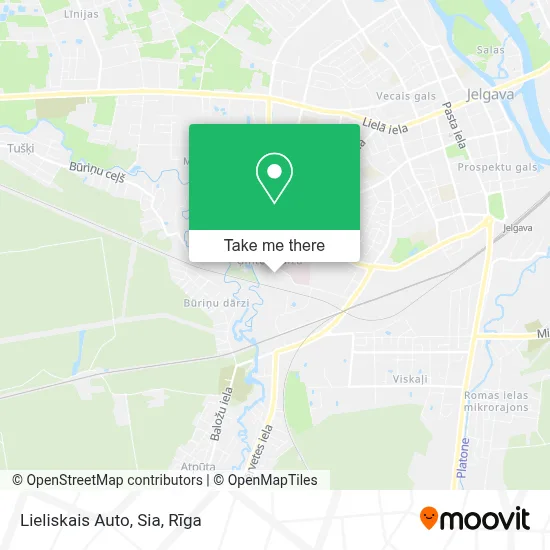 Lieliskais Auto, Sia map