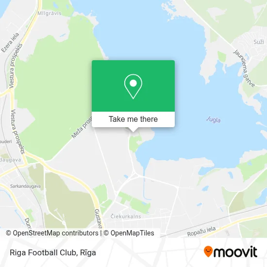 Riga Football Club map