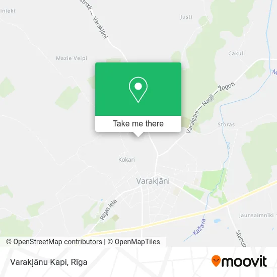 Varakļānu Kapi map