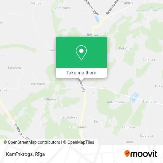 Kamīnkrogs map