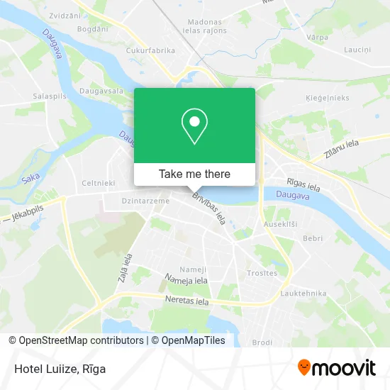 Hotel Luiize map