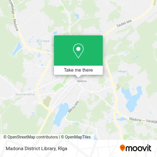 Madona District Library map