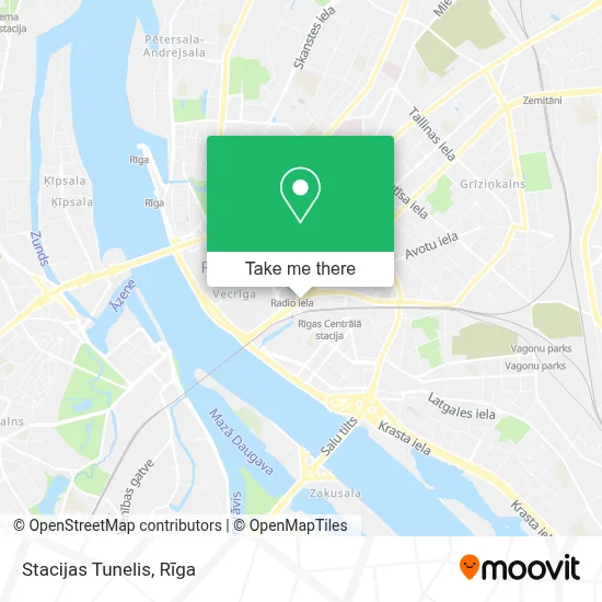 Stacijas Tunelis map