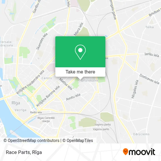 Race Parts map